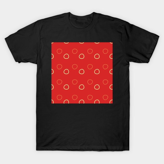 wonky circles, red T-Shirt by MegMarchiando